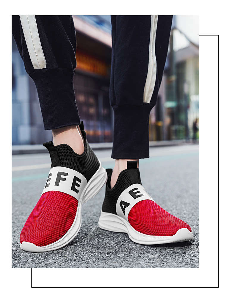 Scarpe da lavoro da uomo Scarpe da tennis Scarpe da ginnastica Rete sintetica Assorbimento degli urti Calzature versatili e traspiranti_voghion.com