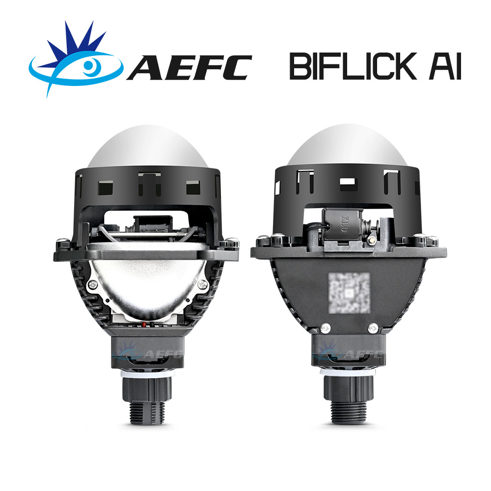 New APP control 3-inch lens BILED projector LED dual-light lens H4 H7 H11 universal three-color