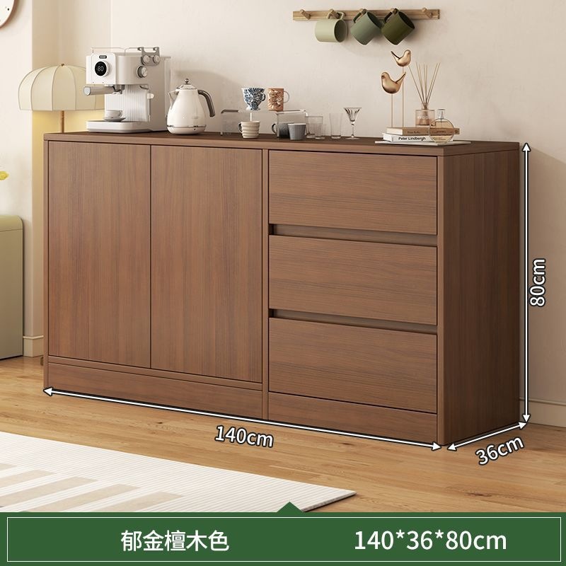 Gabinete de comedor de oficina pequeño armario de té armario de madera armario de viento de crema todo en un armario de almacenamiento de almacenamiento de viento de crema mesa de té