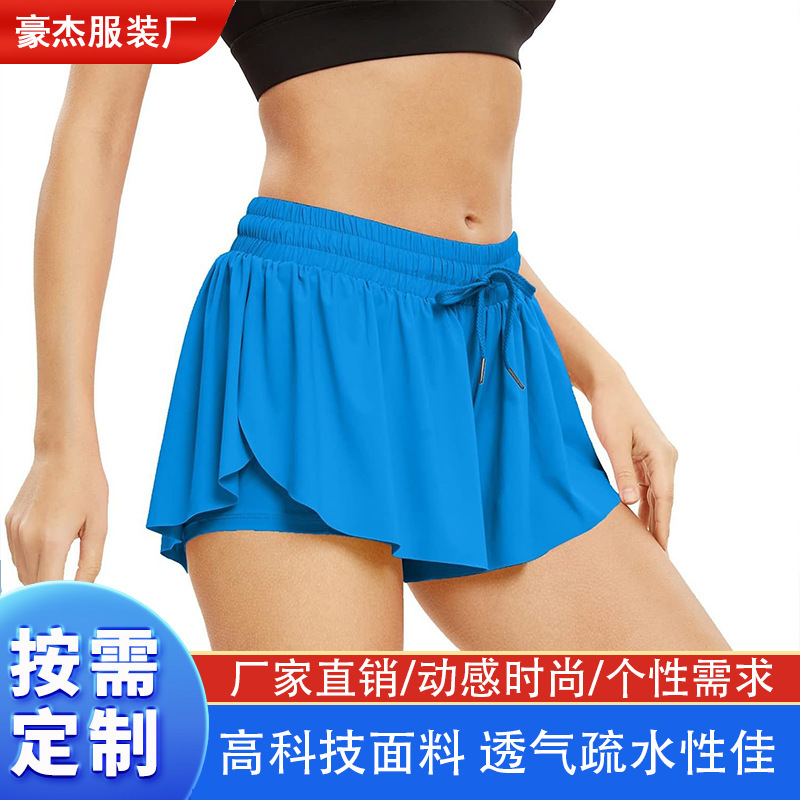 Women's Elegant Sports Shorts Gym Yoga Exercise Running Tennis Skirt Comfortable Short Skirt Casual