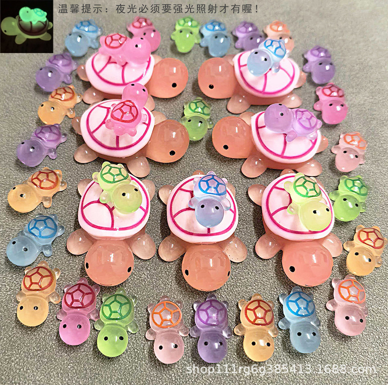 Mini Turtle Pairing Ornaments New Luminous Duck Resin Accessories DIY Sea Turtle Cream Glue Materials Mini Turtle Pairing Ornaments New Luminous Duck Resin Accessories DIY Sea Turtle Cream Glue Materials