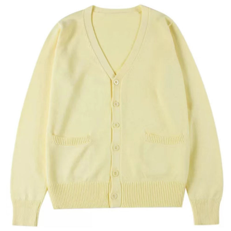 Original JK sweater cardigan coat women's spring and autumn Japanese college style uniform school sense dark gray long sleeve knitted top