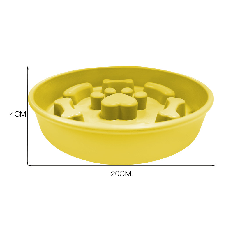 소시지 개 발톱 노란색 느린 음식 그릇-큰