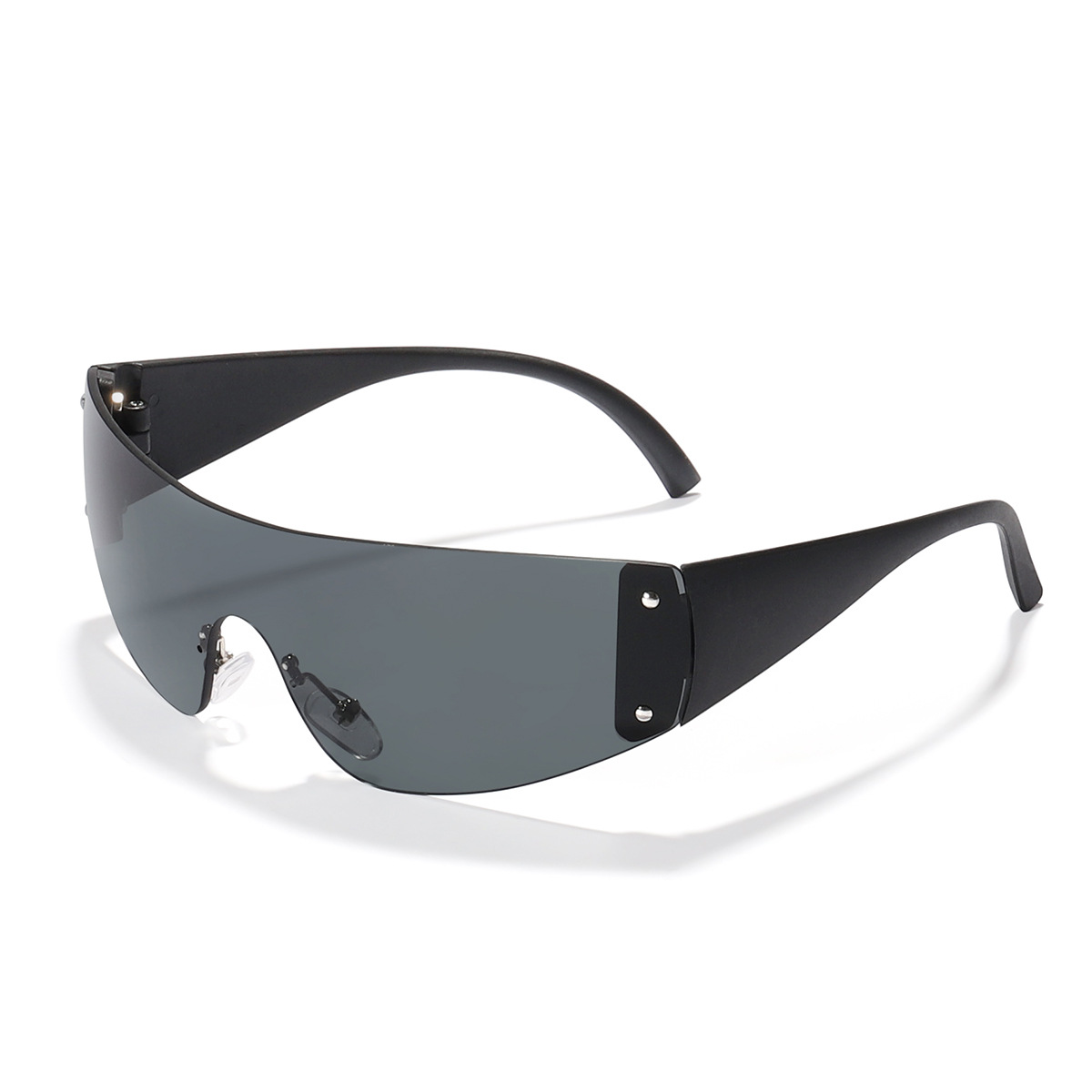 Moda infantil de una sola pieza gafas de Marco grande gafas de sol de hip hop guapo para niños gafas de sol de calle personalizadas para niñas moda