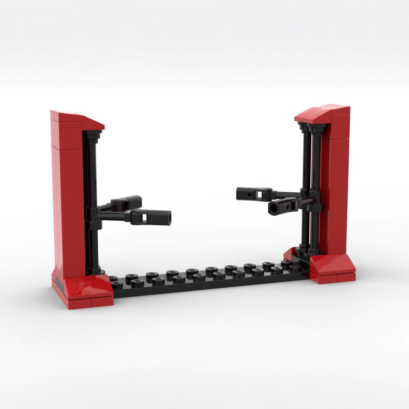 MOC-127237 Compatible with Lego Speed Champion Car Lift Creative Assembled Building Blocks Ornaments Model MOC-127237 Compatible with Lego Speed Champion Car Lift Creative Assembled Building Blocks Ornaments Model