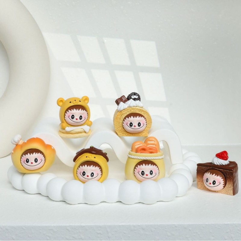卸売りDIY樹脂部品萌え粒食游ケーキ6種類の自作モデルブラインドケース潮游置物ブラインドケースかわいい|undefined