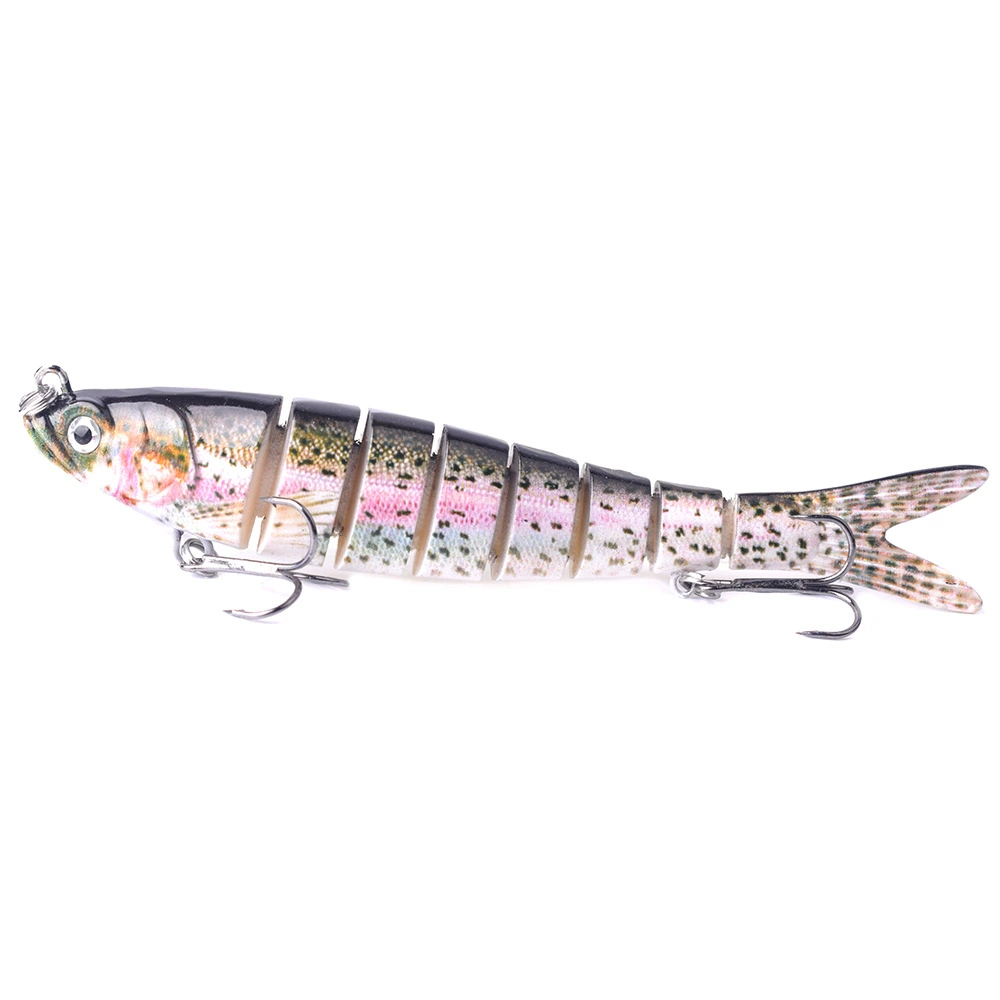 Многоштоковая рыбалка swimbait приманка 14 см 26 г, 8-сегментная тонущая имитация леща