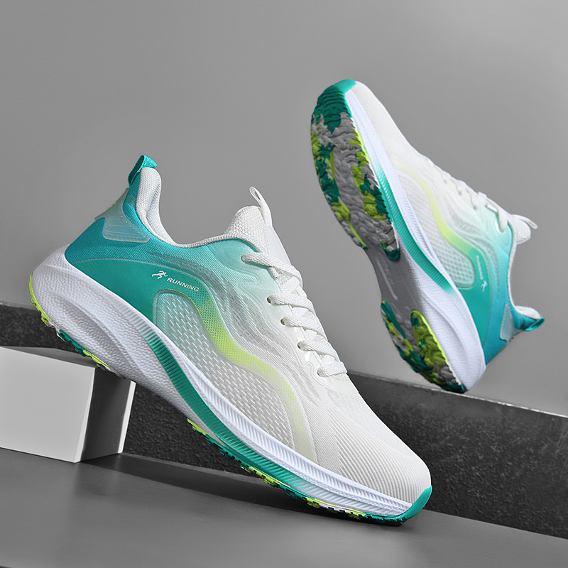 Zapatos deportivos transpirables, ligeros, versátiles, nuevos zapatos de corrida antideslizantes, zapatos de caída de hombre ultra suaves, zapatos de moda