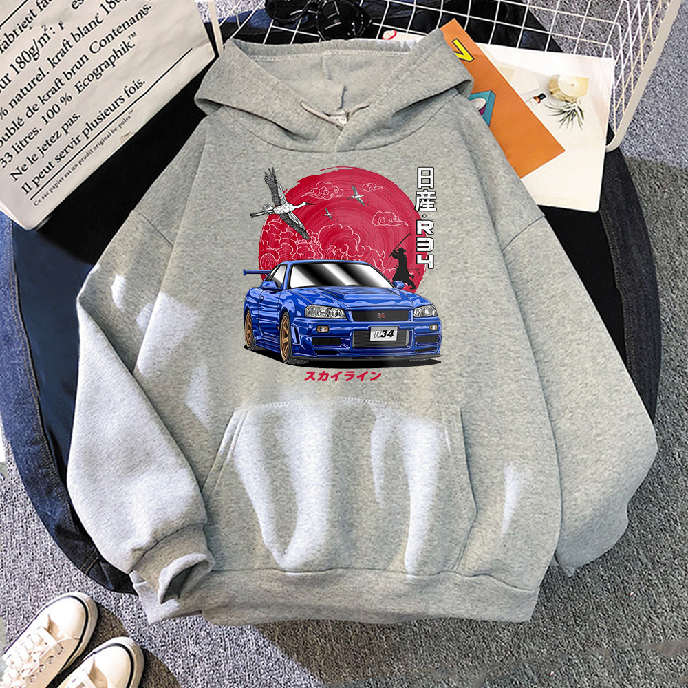 Anime Initial D Hoodie Men Sweatshirts para JDM Car Japanese
