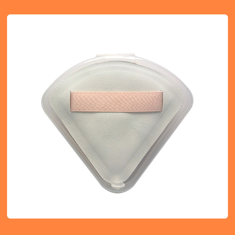 Bola de arroz triangular, borla de algodón de azúcar, cojín de aire, ropa súper suave, seca y húmeda, no es fácil de comer, base líquida, maquillaje, borla