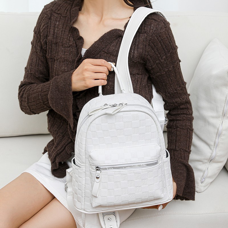 2025pu奶油色高颜值街头潮流气质淑女国朝新风女士休闲双肩背