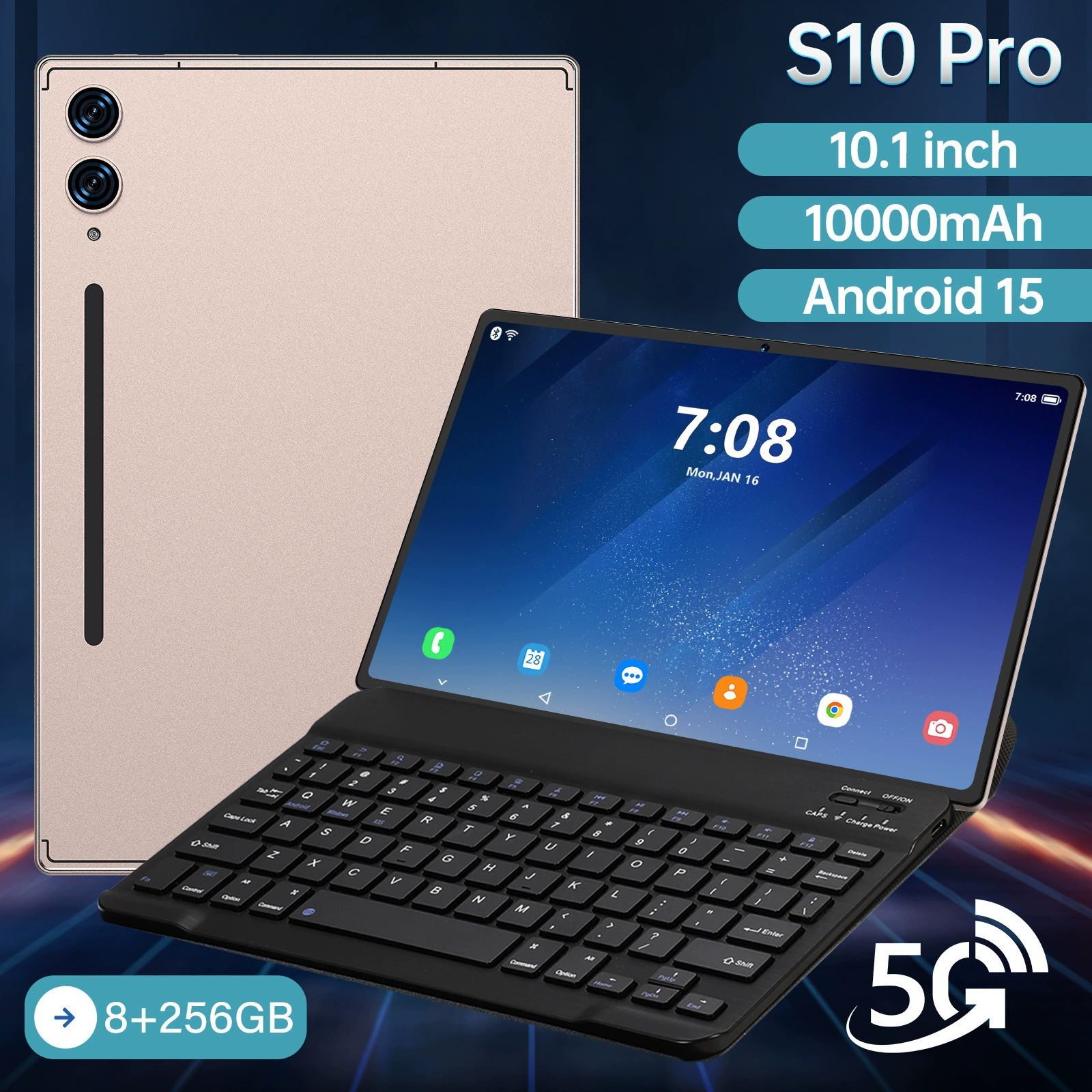 Планшет-ноутбук Pro, обучающая машина, Android, 5G, поддержка всех стандартов сетевой связи, S10