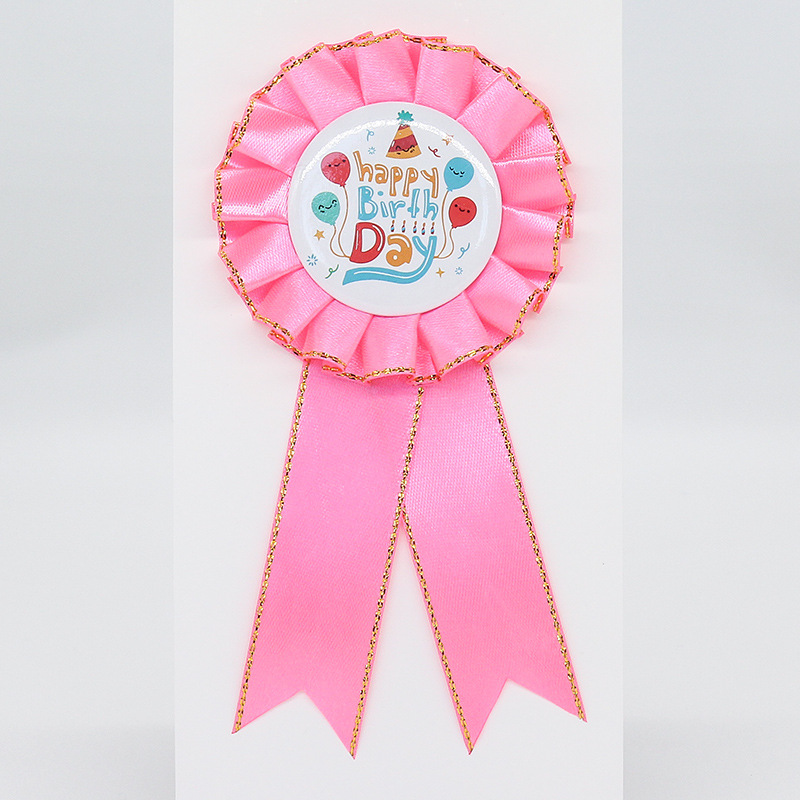 Fabricantes al por mayor cinta insignia festival creativo jardín de infantes flores pectoral insignia de estaño fiesta al por mayor