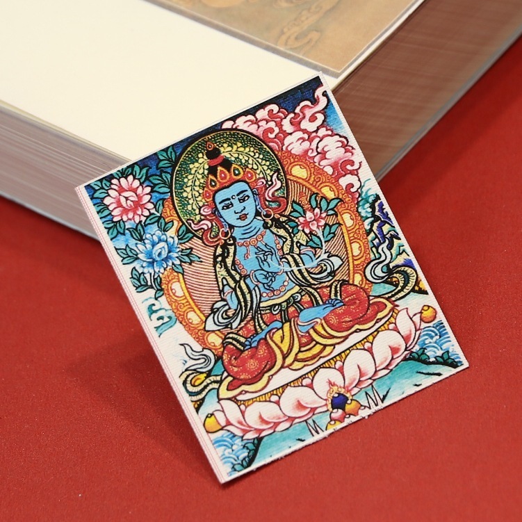 西藏式唐卡八大守护画芯卡心各种题材批发可定图可手绘描金|undefined