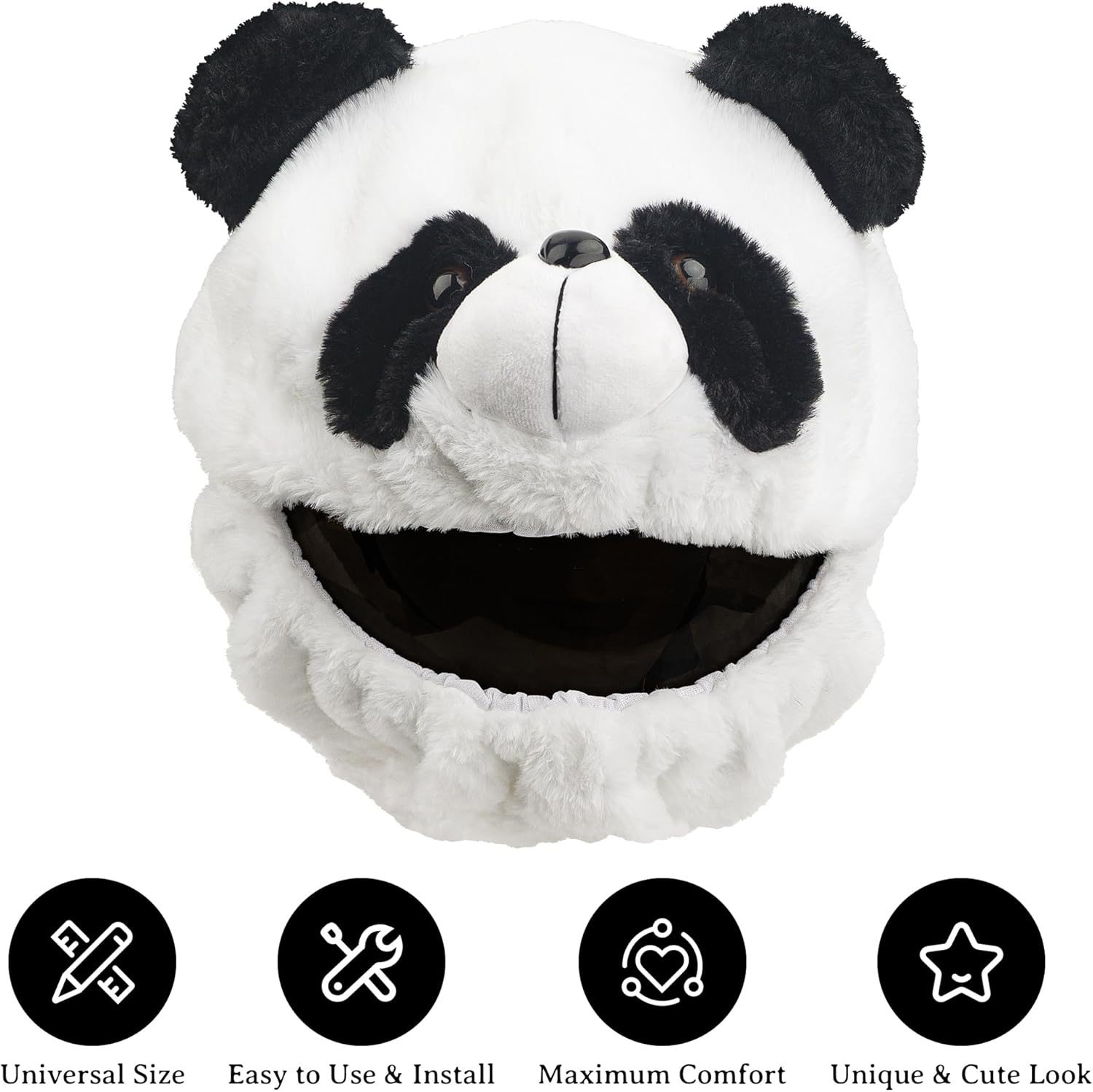 Motuoche – Auto Parts and Accessories Cover Personality Mask - panda-helmet-cover