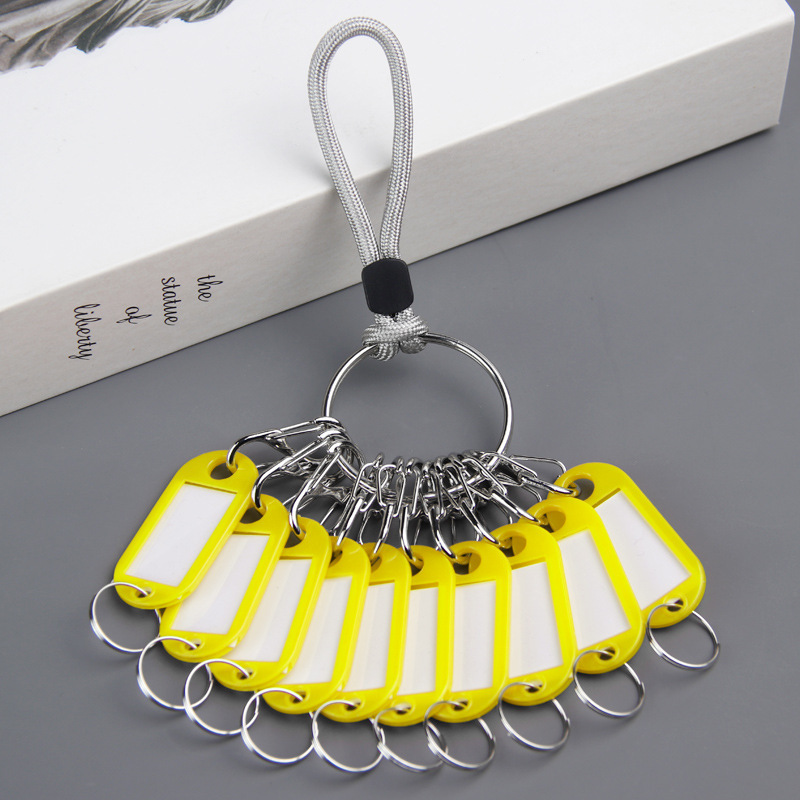 8字のキーホルダーを入れやすいキーホルダーのプラスチックの鍵と鍵のラベルの番号札の分類のキーホルダー|undefined