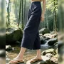 高腰九分夏季宽松阔腿裤