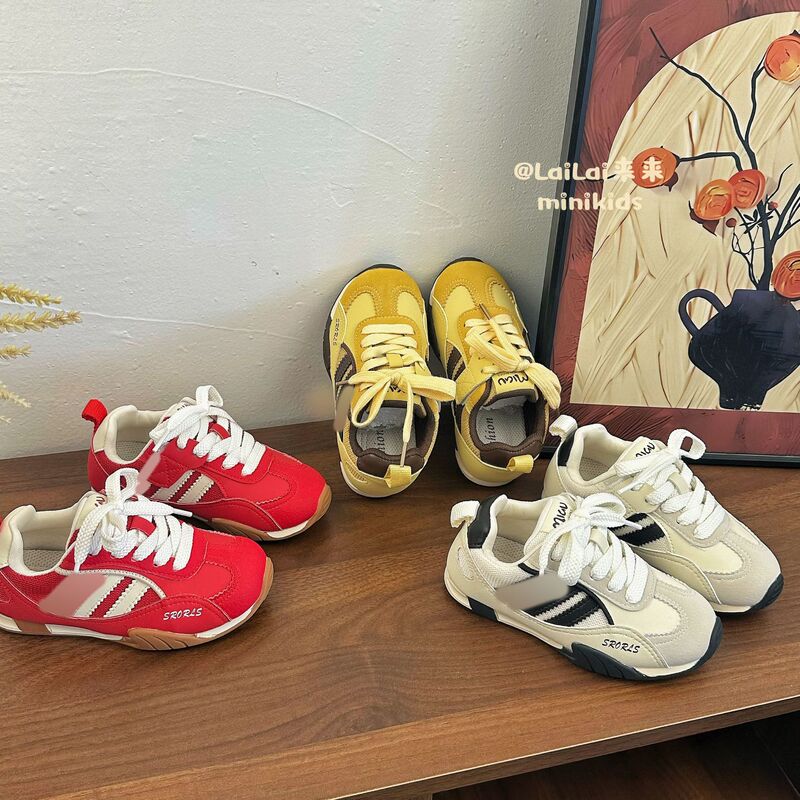 Children's running sneakers, fashionable and breathable kids' shoes, 2026 autumn new arrivals, boys' shoes, Korean-style girls' training shoes Children's running sneakers, fashionable and breathable kids' shoes, 2026 autumn new arrivals, boys' shoes, Korean-style girls' training shoes