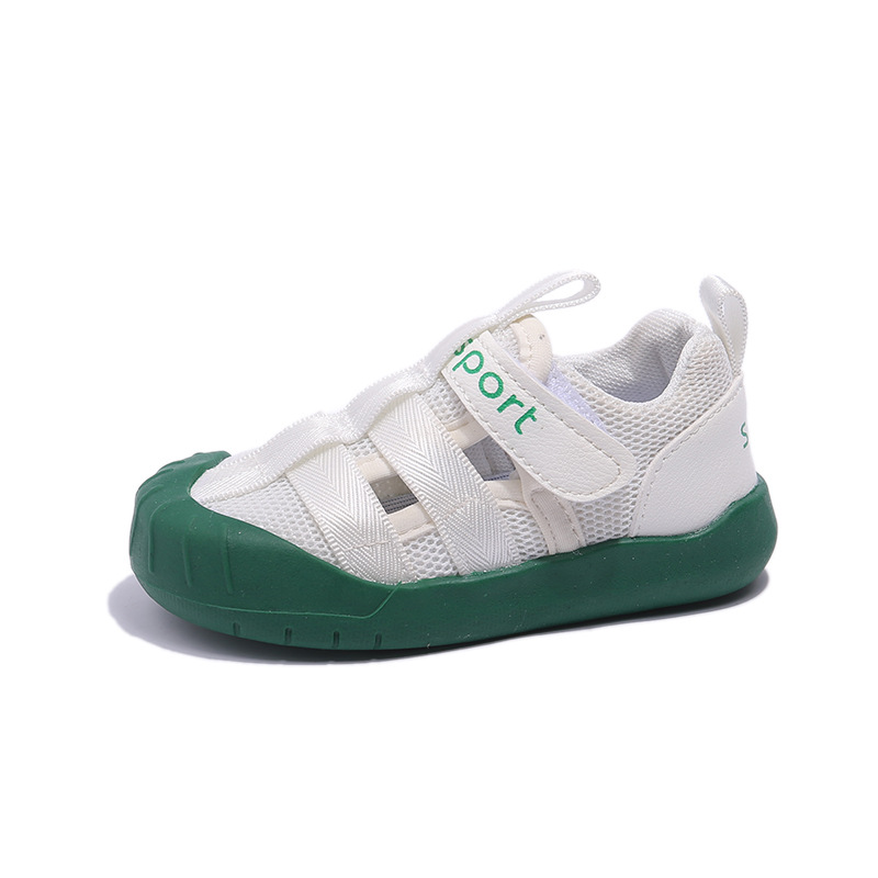 Sandalias de malla transpirable para niños, verano 2025, nuevas sandalias deportivas de moda para niños, zapatos de moda al por mayor