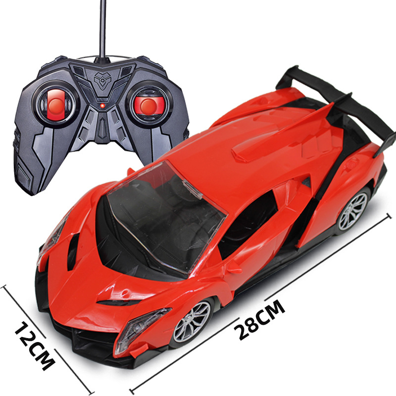 Coche de control remoto de cuatro vías para niños 1:16 modelo de coche deportivo juguete eléctrico niño coche juguete fábrica directa transfronteriza