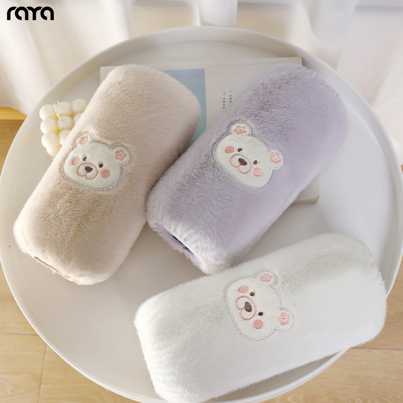 2025 new plush oversleeve female autumn and winter cute adult sleeves anti-dirty oversleeve office sleeve cap work