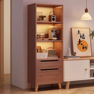 Living Room Simple Floor-To-Ceiling Wall Bookcase Bookshelf Storage Rack Storage Cabinet Storage Cabinet Home Layered Cabinet