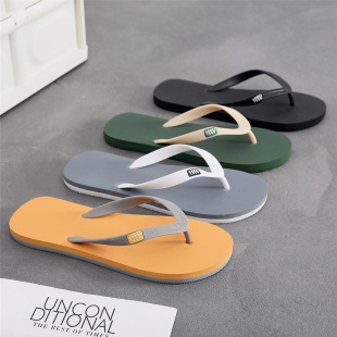 2023 New Men's Flip Flops Trendy Outer Wear Rubber Non-Slip Distinctive Fashion Sandwich Summer Slippers for Men