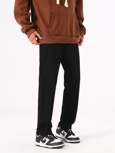 xxbro Men's Clothing #Off-White Loose Elastic Versatile Slimming Disguising Straight Leg Pants Men's Fashion Casual