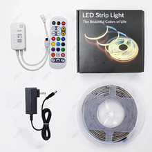 跨境爆款幻彩灯带24V低压cob灯带自粘超亮氛围灯带客厅电视氛围灯