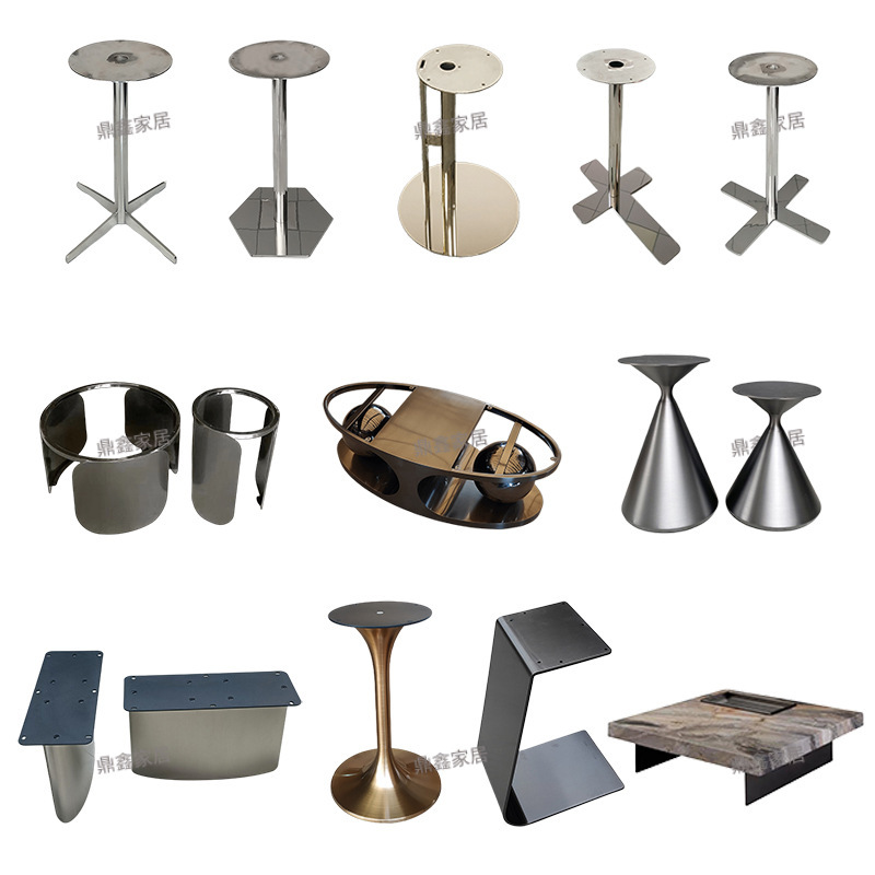 Stainless Steel Luxury Stone Coffee Table Frame Legs Table Base Marble Side Table Slate Small Corner Table Support Frame Base