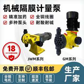 GM机械隔膜加药计量泵可调节耐腐蚀耐酸碱PACPAM加药装置计量泵