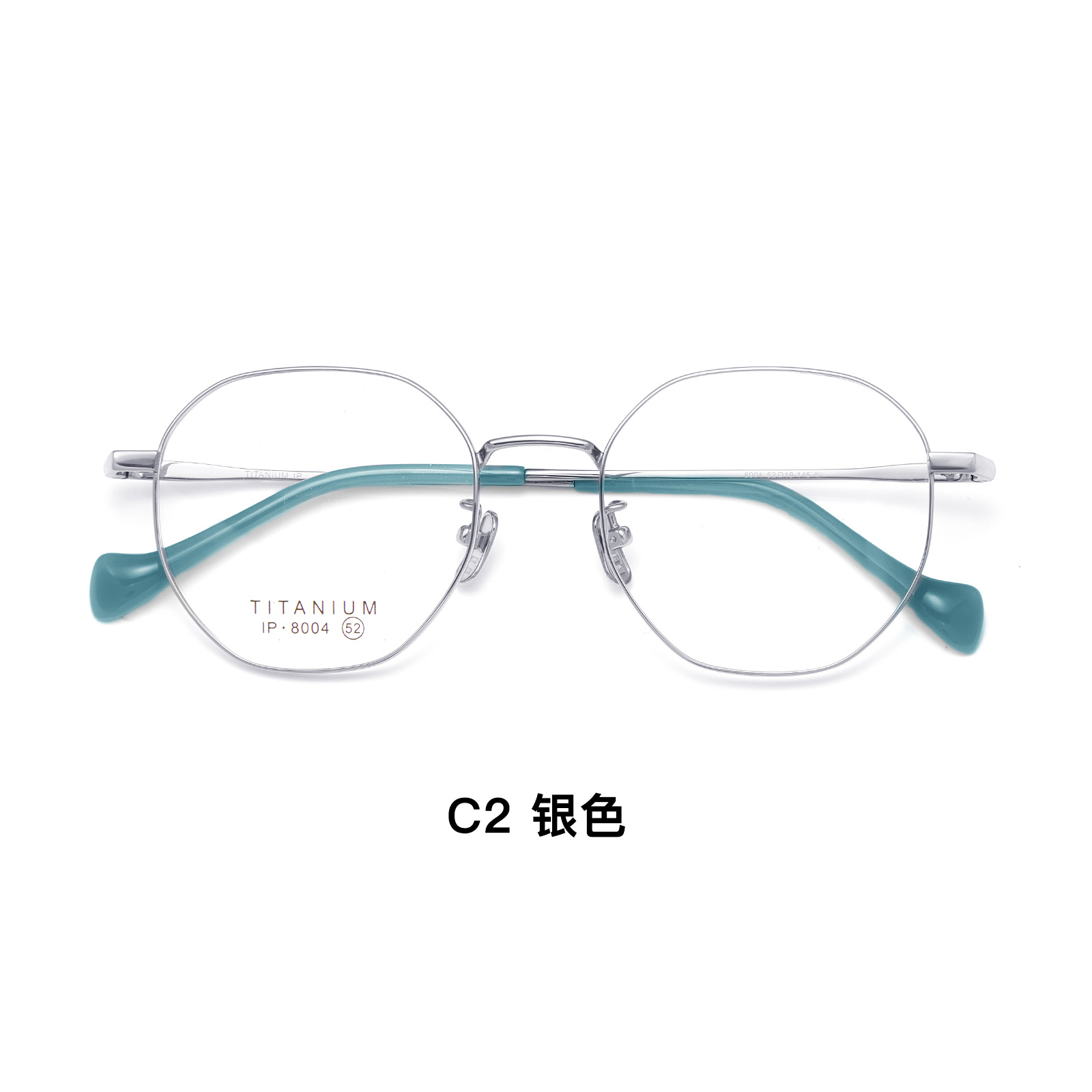 8g literario retro marco de titanio puro marco de gafas vacío IP galvanoplastia de dos colores con grado Danyang al por mayor