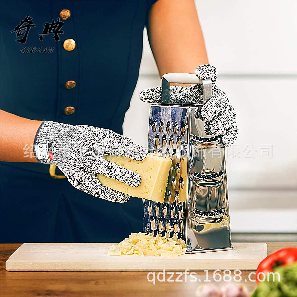 En stock HPPE guantes anti-corte 3-5 grado fábrica de vidrio protector resistente al desgaste de seguridad jardinería cocina sacrificio guantes de pesca image 1