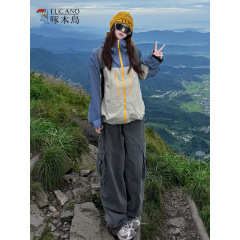 啄木鸟硬壳冲锋衣女款2025新款春秋户外防风超好看三合一登山外套