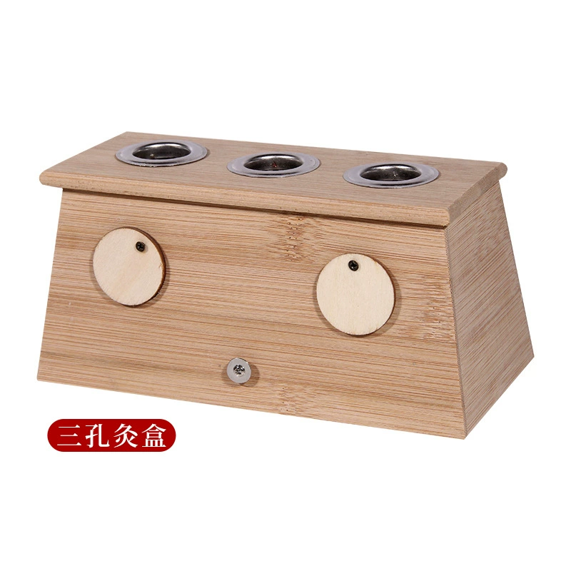 Bamboo moxibustion box, universal wooden moxibustion jar, household moxibustion box, soles of foot moxibustion shoes, moxibustion equipment