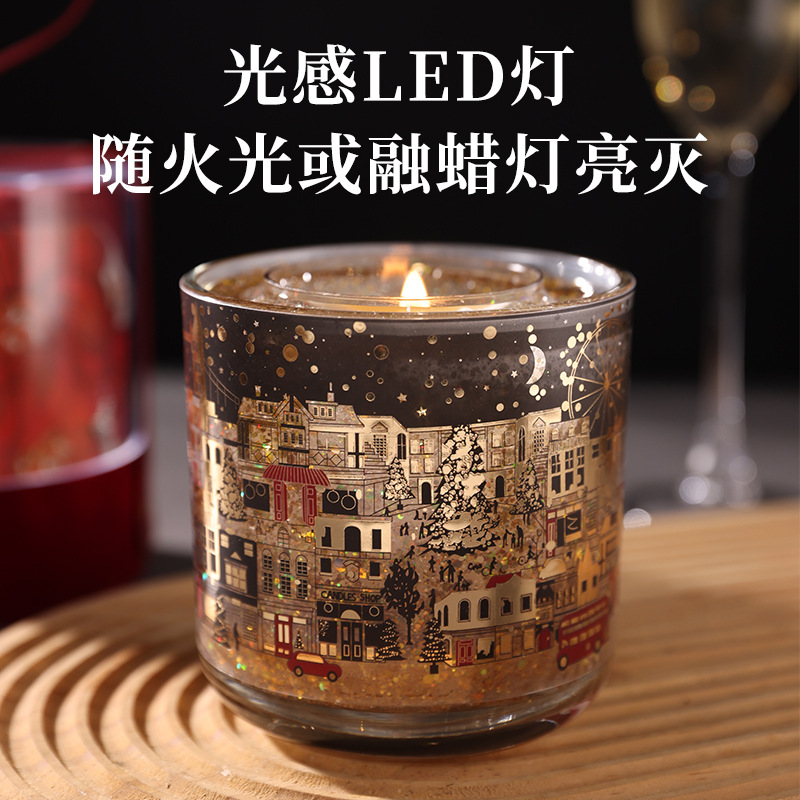 2025新年香薰禮物送男女生瑪莎光感蠟燭街景香薰創意生日禮盒