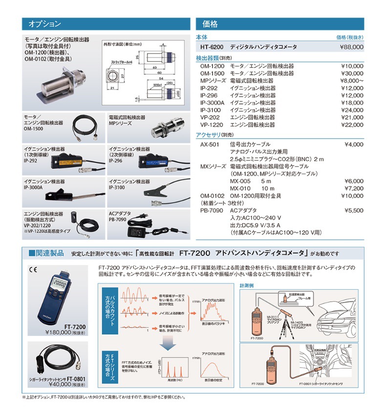 Special Offer: Onosokki Small Handheld Digital Tachometer Ht-6200/Ht-5510 Imported from Japan