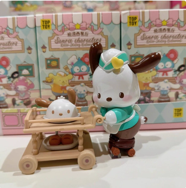 Sanrio Hello Kitty, минифигурка для катания на скейтборде, игрушка для мальчиков и девочек, подарок на день рождения