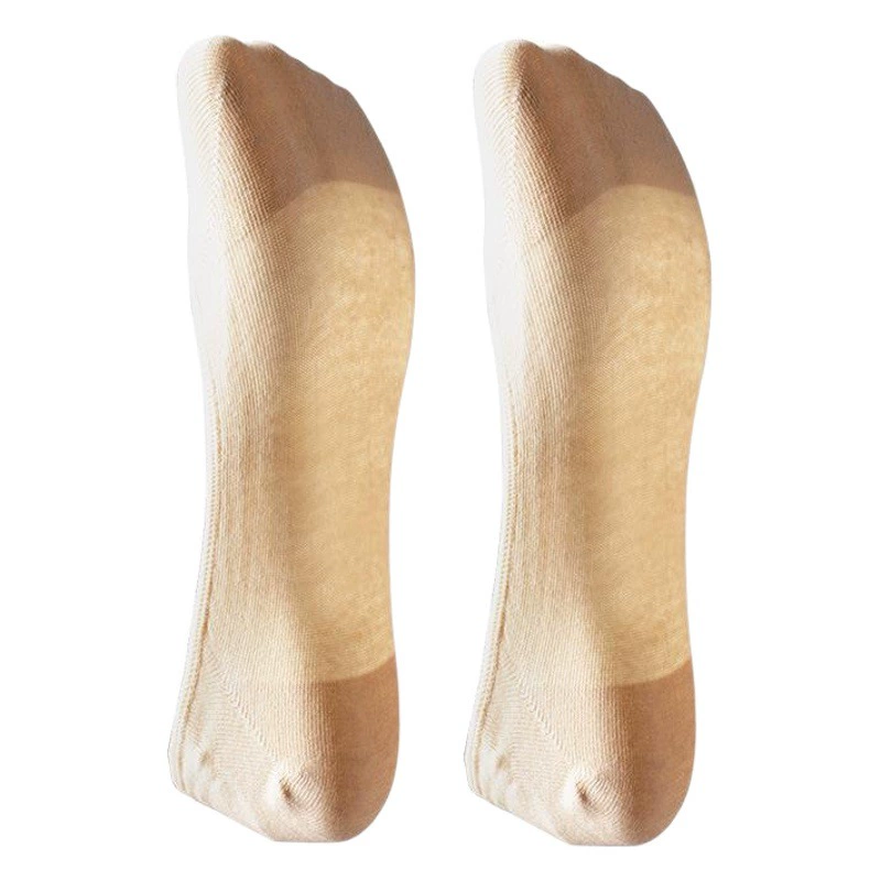 Невидимые носки из чистого хлопка со сверхмелким ртом, женские тонкие Непромокаемые Силиконовые носки-лодочки больших размеров, маленькие размеры, маленькие размеры, весна-лето