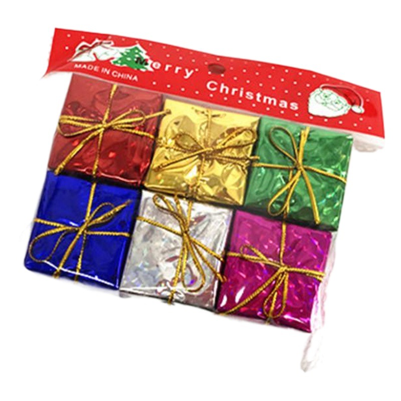 2,5 cm-10cm bolsa de regalo de espuma láser al por mayor decoraciones de árbol de Navidad traje de Navidad