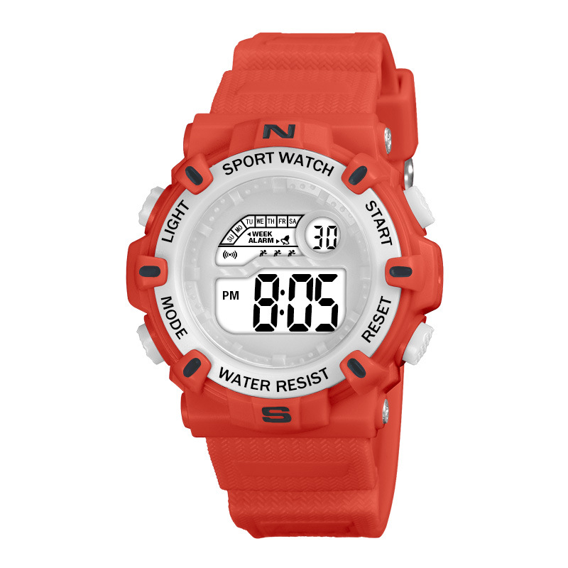 Sencillo Escuela Primaria niños y niñas deportes reloj electrónico multifunción de sincronización luminosa reloj electrónico de fábrica al por mayor