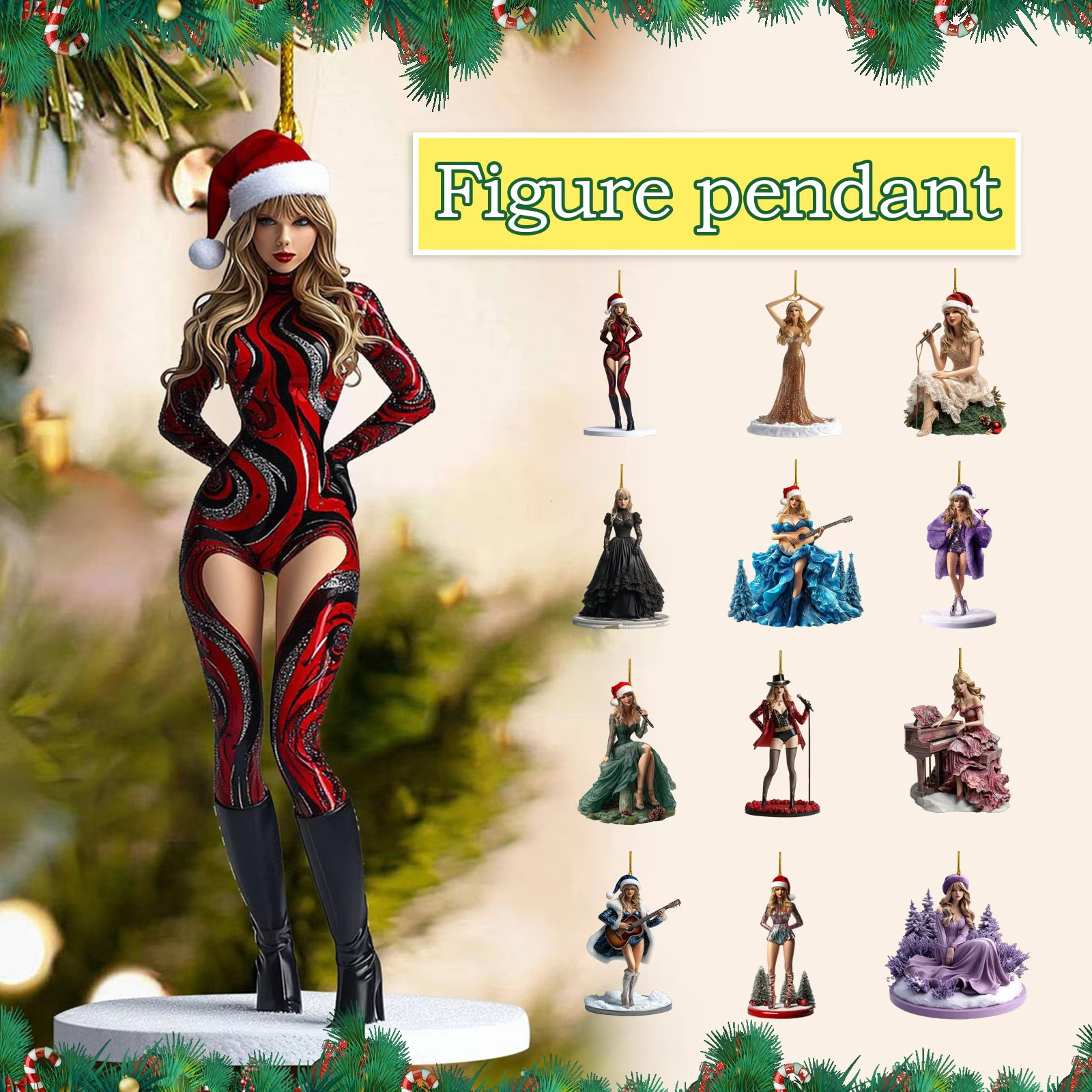 El nuevo transfronterizo The Eras Tour Christmas Ornaments
