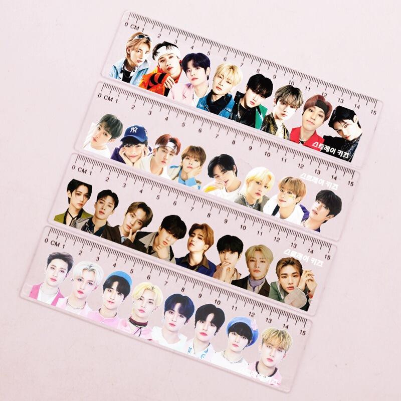 South Korea star Stray Kids style peripheral Fang can Han Zhicheng Li Jinhao cute simple ruler ruler South Korea star Stray Kids style peripheral Fang can Han Zhicheng Li Jinhao cute simple ruler ruler