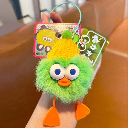 Yali small and large briquettes keychain personalized fashionable girls bag pendant multifunctional mobile phone pendant keychain