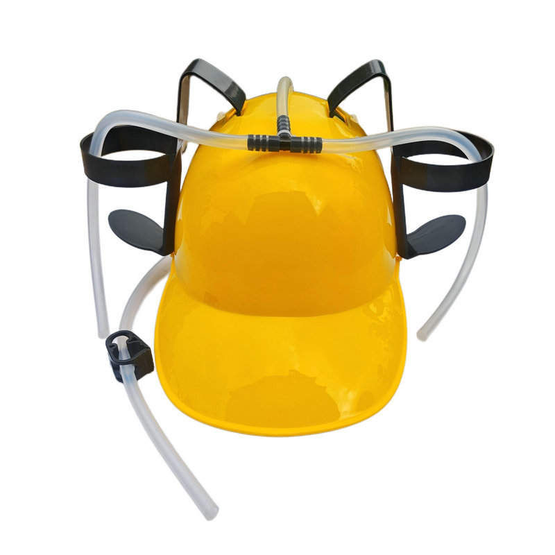 Sombrero casco paja para beber soda Coca-Cola cerveza casco para beber agua sombrero para beber casco para perezoso cabeza de sombrero para beber agua