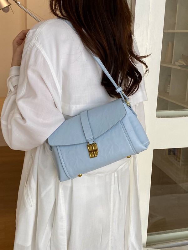Bolso de tendencia transfronteriza de gran capacidad para mujeres 2026 retro nicho de alto nivel bolso de hombro de viaje simple bolso pequeño image 3