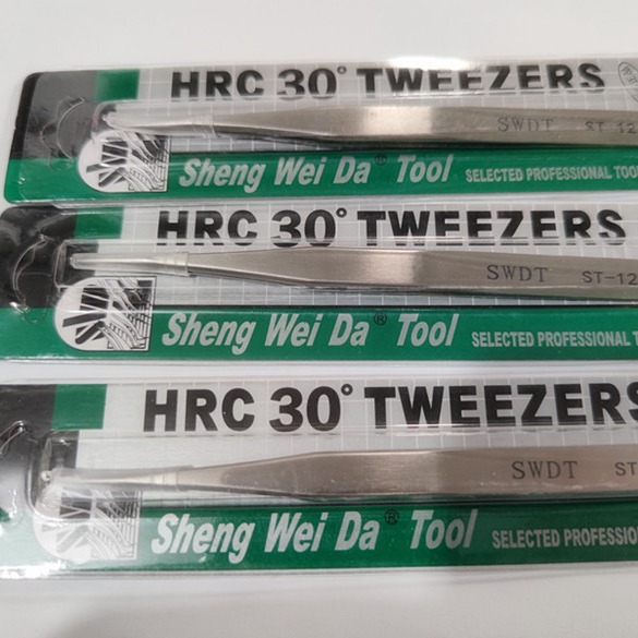 SWDT不锈钢镊子 防磁 加硬高弹性精密镊子ST-12尖头 仪器维修工具