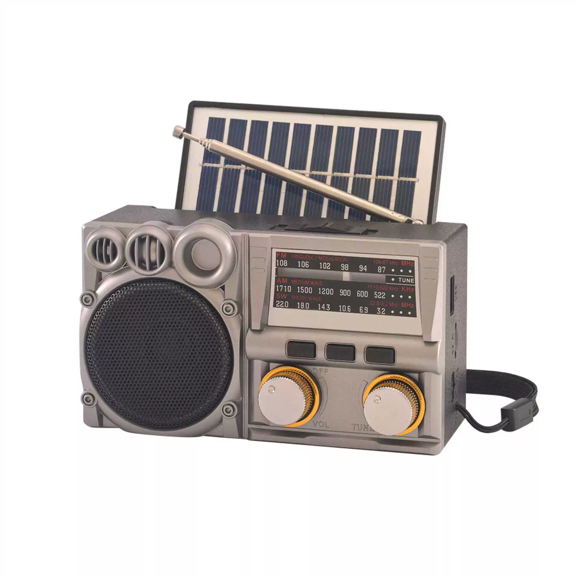 Радиоприемник с Bluetooth, AM/FM/SW, солнечной батареей, портативный, многофункциональный, ретро-дизайн, для внешней торговли и путешествий