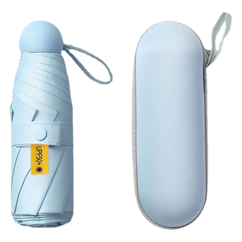 Capsule Sun Umbrella for Women, Sun Protection, Uv Protection, Foldableing Umbrella, 50% off Men's Sunshade Umbrella, Thickeneded and Opaque