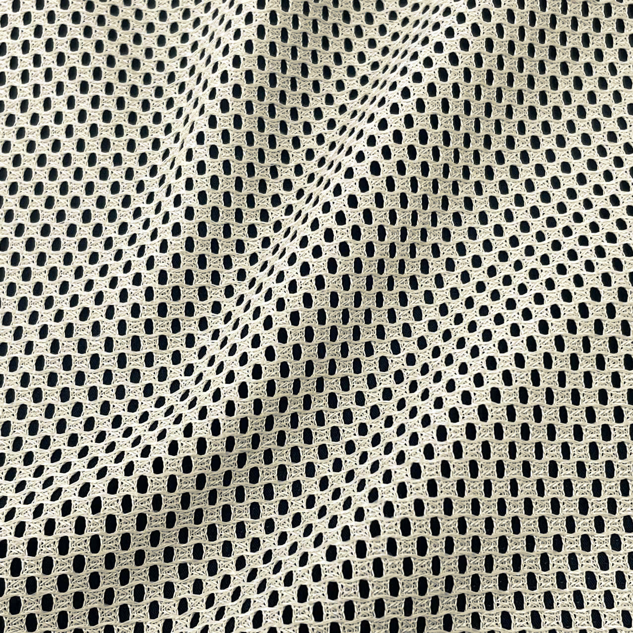 现货供应 全涤经编摇篮网布 箱包婴儿车网布